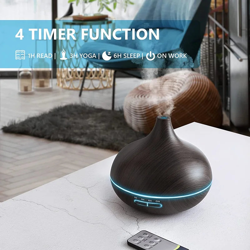 550ml Wood Color USB Aroma Diffuser